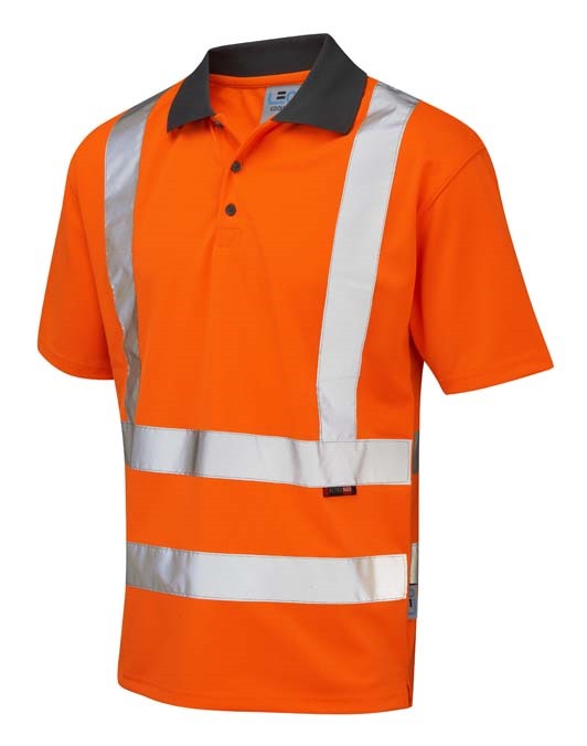 LEO WORKWEAR ROCKHAM ISO 20471 Cl 2 Coolviz Polo Shirt